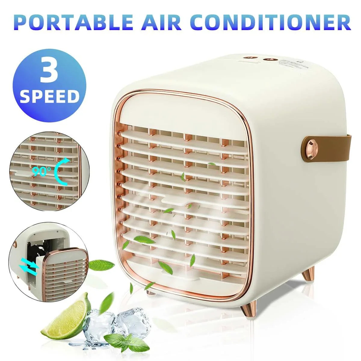 Portable Mini Air Conditioner USB Air Cooler Fan Water Cooling Fan Air Conditioning Mobile Air Conditioner For Home Office Cars