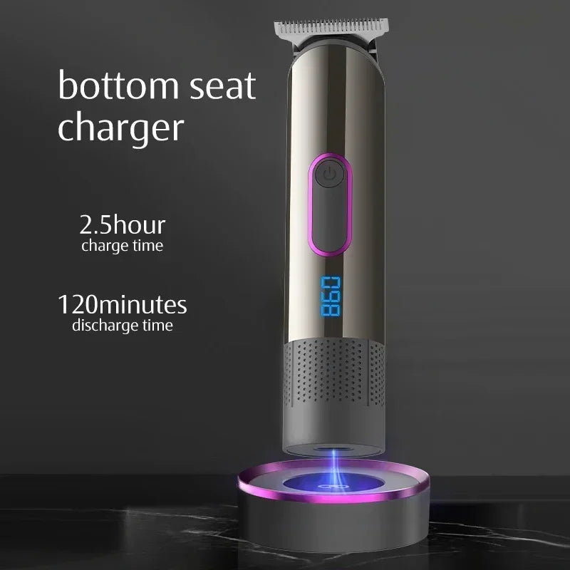 Hair Clipper with Charging Base Hair Trimmer for Barber Shaving Machine Cutting Beard Electric Shaver Razor