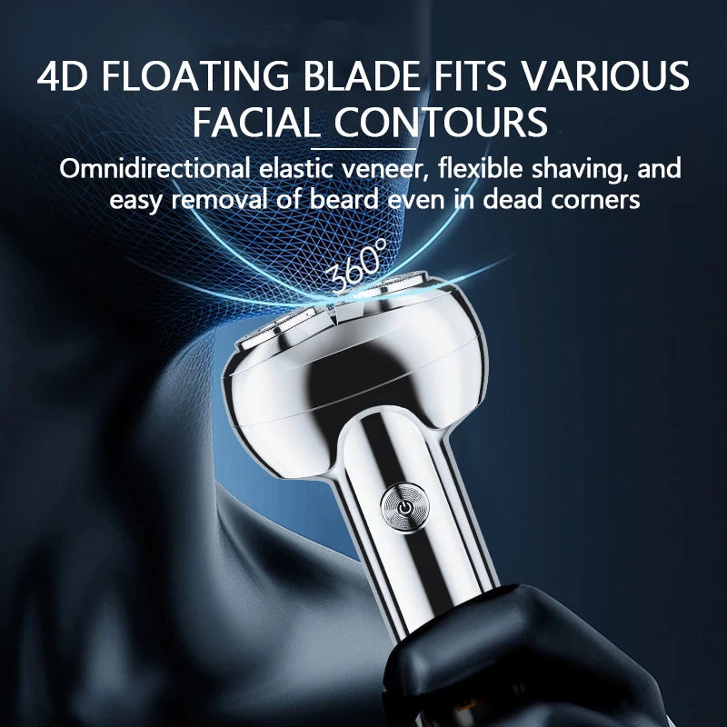 Travel Mens Shaver Mini Electric Razor for Men USB Rechargeable Beard Shaver Small Size Shavers Compact Razor Wet Dry Use