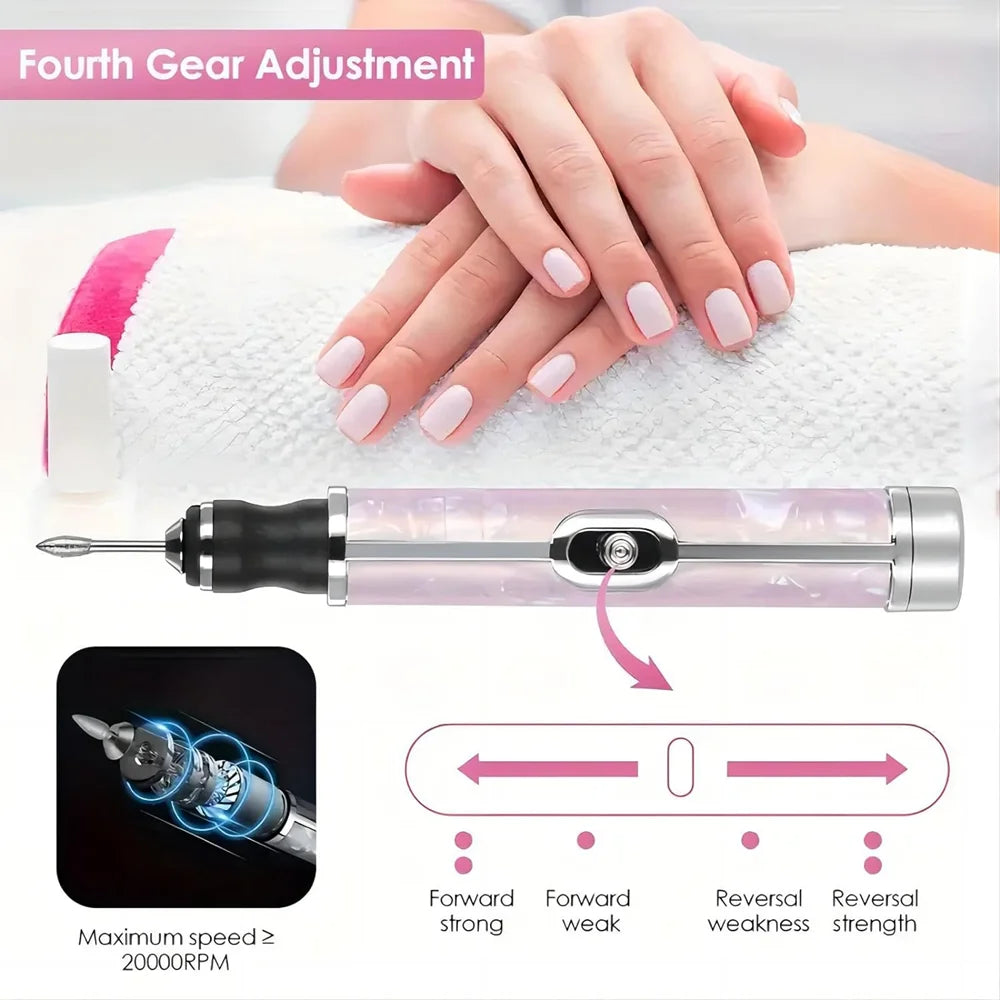 Cordless Nail Drill Machine Manicure Drill Polisher Cuticle Nail Drill Equipment Nail E-File Nail Grinding Machine Set