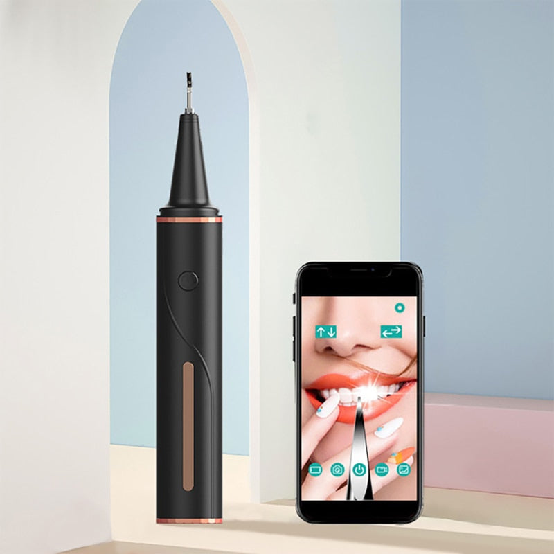 Electric Ultrasonic Dental Calculus Remover Visible Wifi Bluetooth Irrigator USB Rechargeable Teeth Whitening Scaler for Home