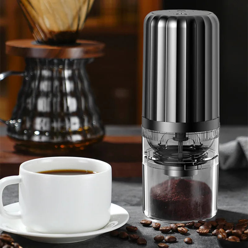 Electric Coffee Grinder Automatic USB Charging Professional Thickness Adjustable Ceramic Grinding Core Outdoor Travel Portable