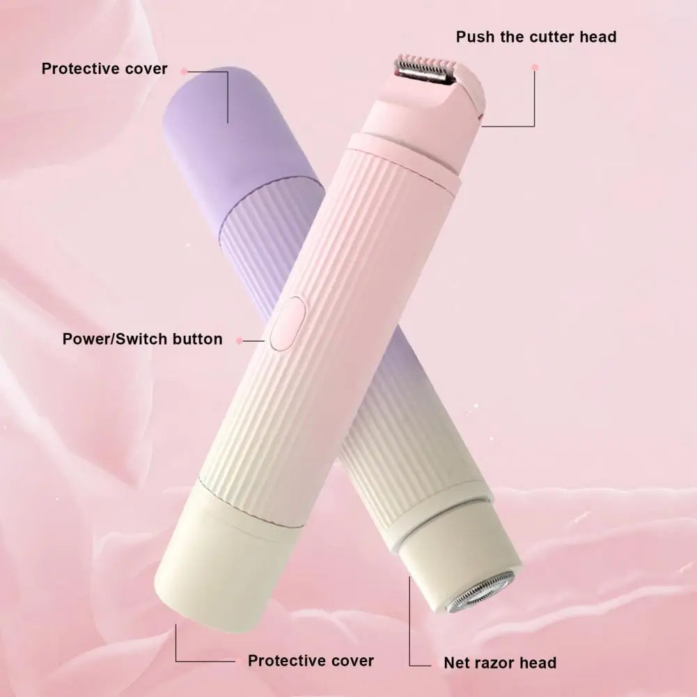 Hair Trimmer Women Electric Epilator Rechargeable Electric Epilator for Women Dual Head Hair Removal Device for Face Body Bikini