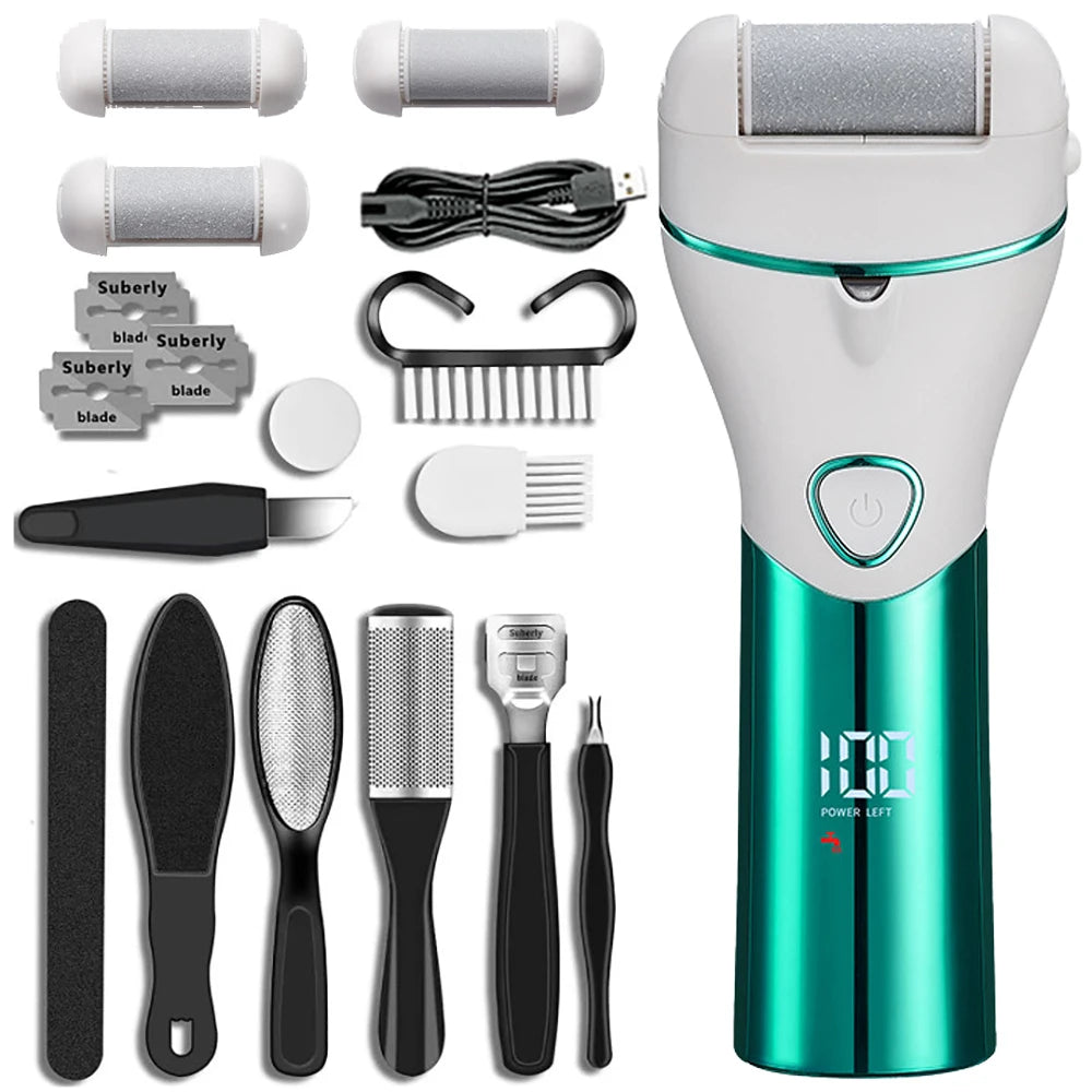 Foot Wrinkle Remover Rechargeable Foot Sander Electric Foot File Foot Pedicure Tool Electronic Foot Wrinkle Removal Shaver