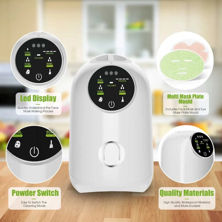 Smart DIY Facial Mask Treatment Machine,Facial Spa Natural Fruit Mask Maker For Women
