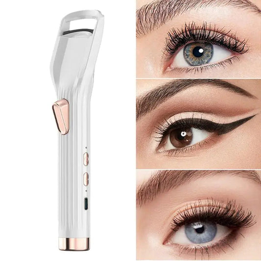 Portable electric Hair dryer Rechargeable Natural Arc Heated Eyelash Curler long-lasting shaping eyelash clip Makeup Tools