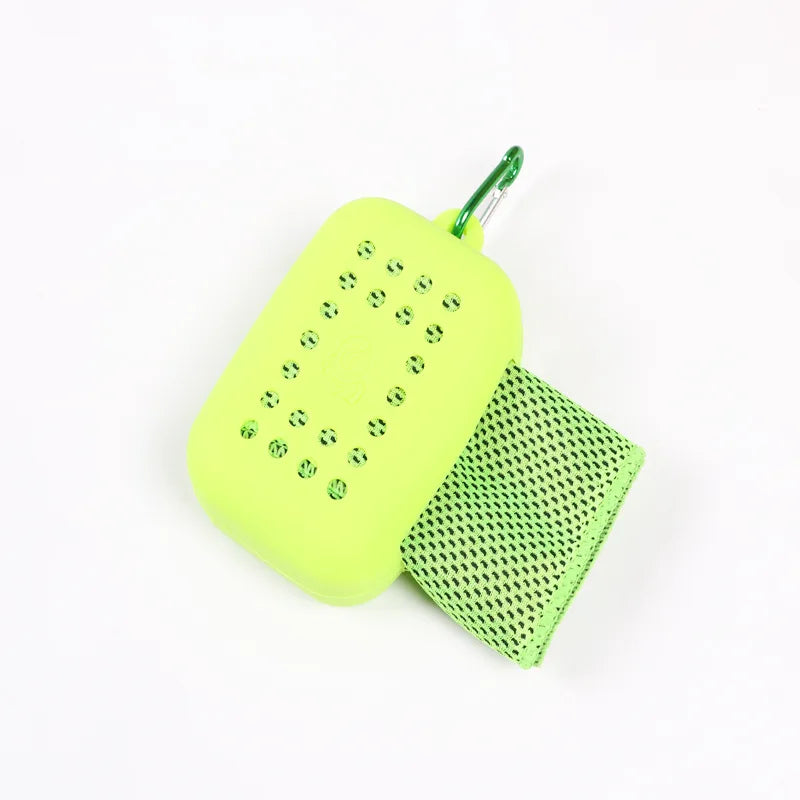 Small Silicond Ice Towel Cold Sports Cooling Ice Cold Towel Cycling Equipment Travel Yoga Bicycle Accessories Cycling Equipment