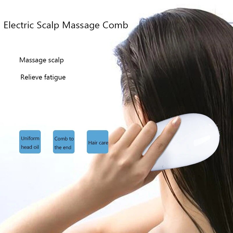 LED Light Massage Comb Negative Ion Anti hair Loss Comb Electric  Hair Care Head Massage Brush