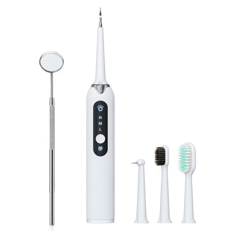 LED Sonic Electric Toothbrush Dental Scaler Teeth Whitening USB Charger Dental Calculus Remover Tooth Whitener with Mouth Mirror
