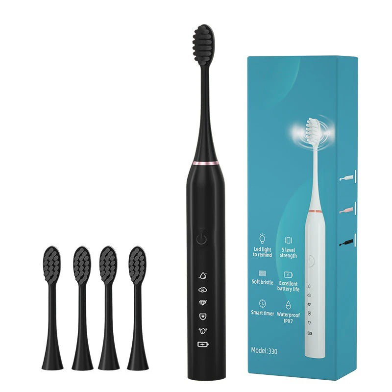 Electric Toothbrush Sonic Toothbrush Rechargeable IPX7 Waterproof 5 Mode Travel Toothbrush with 5 Brush Head best Gift