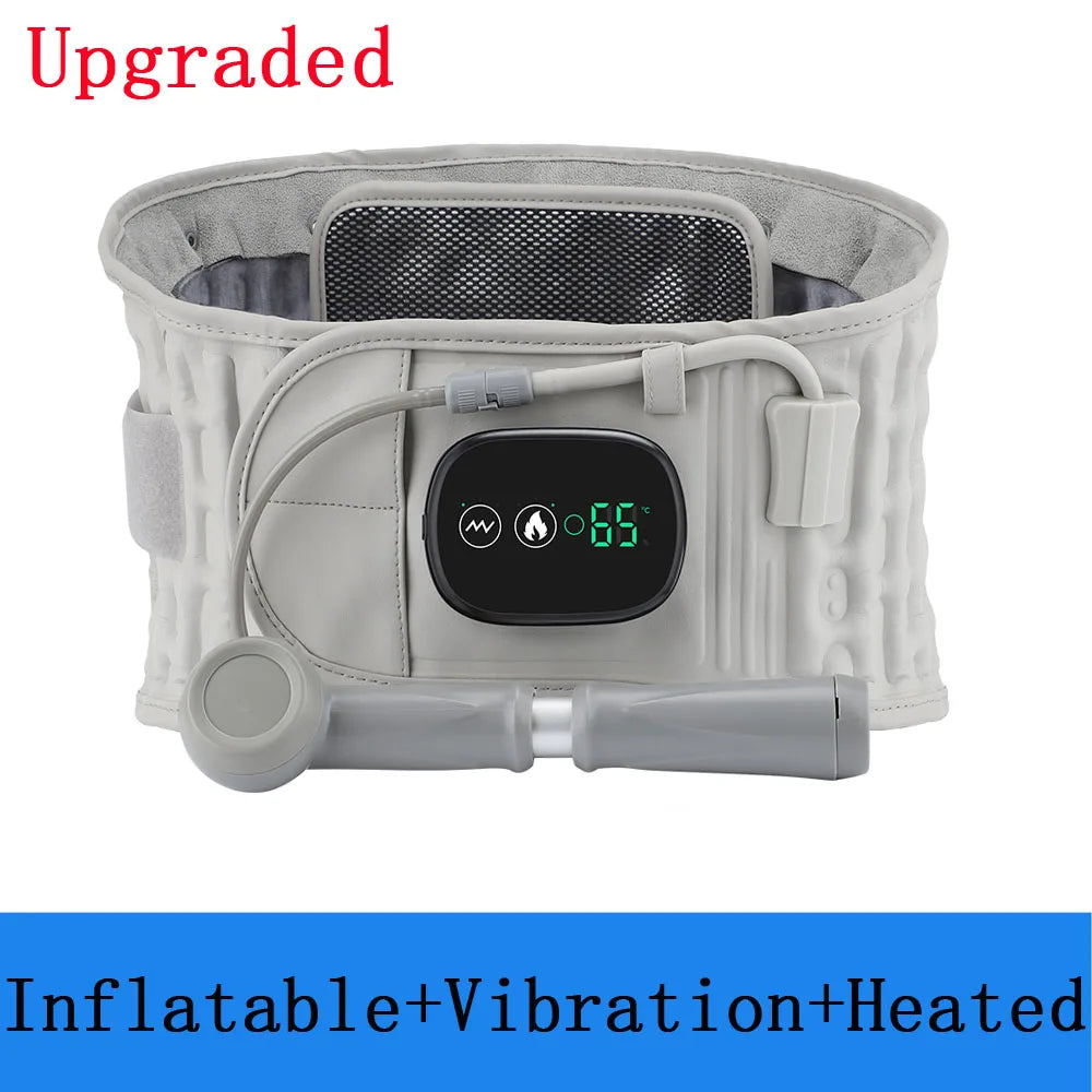 Electric Waist Massager Infrared Heated Lumbar Pad Adjustable Temperature Hot Compress Vibration Waist Massage Belt Back Support