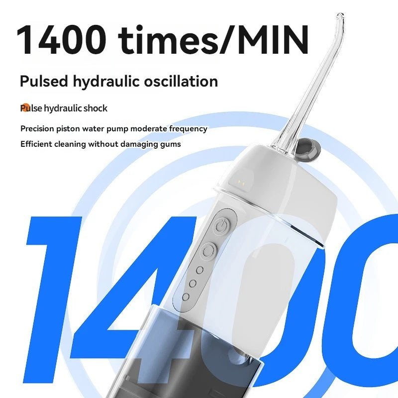 Water Floss Oral Irrigator Rechargeable Portable Dental Water Jet Home Travel Electric Tooth Cleaning Device