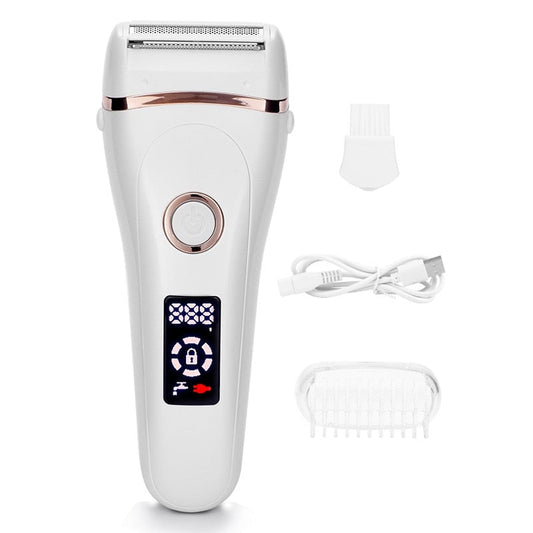 Electric Razors for Women Ladies Electric Shaver for Legs and Underarms Cordless Rechargeable Body Hair Remover with LED Display