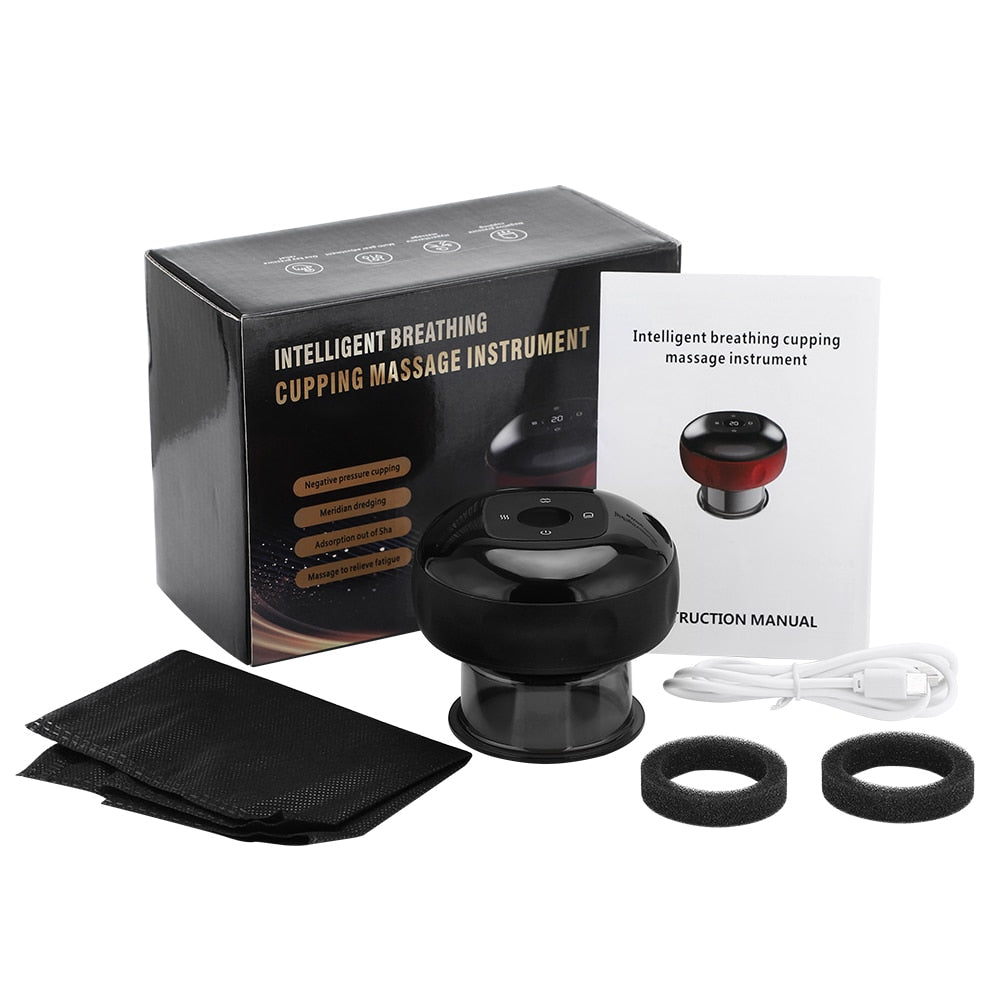 Electric Cupping Massager Vacuum Suction Cups Adjustable Cupping Massage Tool Guasha for Back Body Care