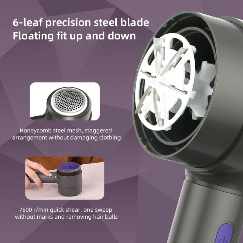 Lint Remover Electric Portable Fabric Shaver Fluff Pellet Sweater Pilling Wool Trimmer Fuzz Remover Cleaning Tool