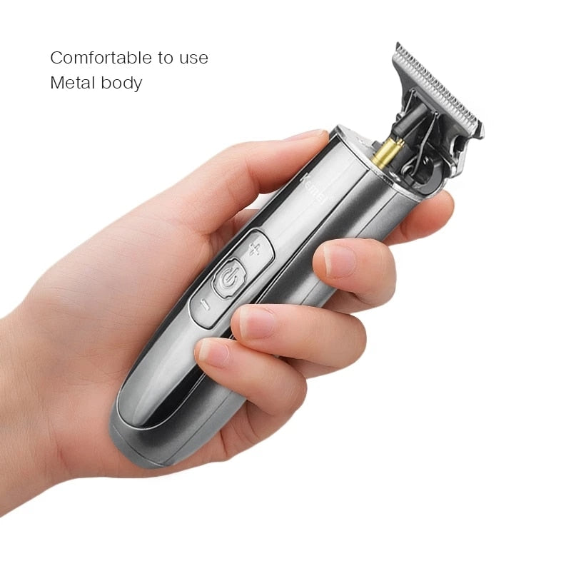 Portable Electric Hair Clipper For Men USB Rechargeable Trimmer LCD Display Barber Ceramic Blade Cutter Razor Shaver Machine