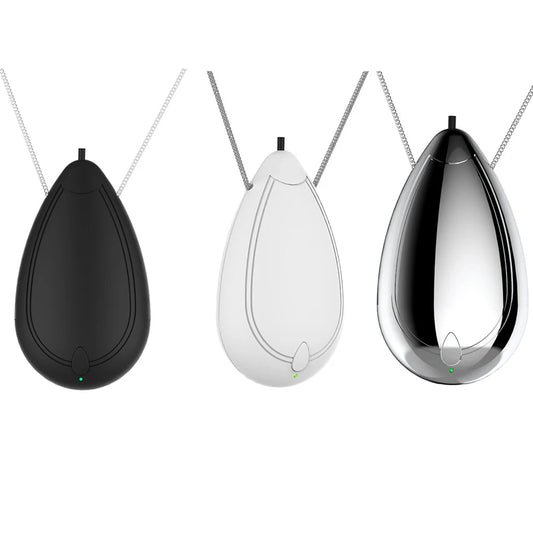 Air Freshener Neck Hanging Wearable Freshener Portable Negative Ion Air Freshening Necklace White