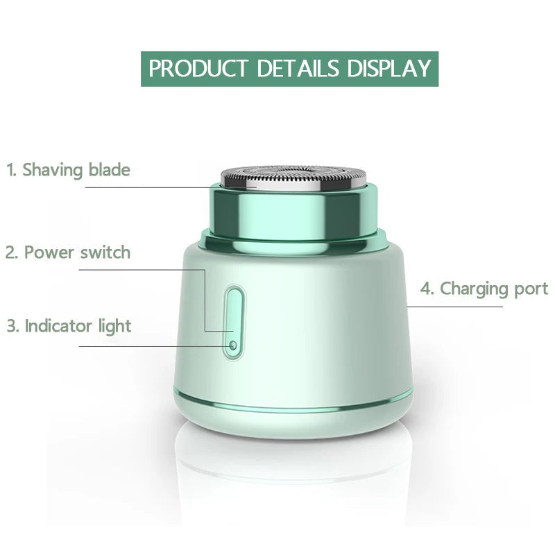 Mini Electric Razor Wet Dry Electric Shavers for Men Women Powerful Men Shaver Used for face Chest Leg Shaving Underarm Removal
