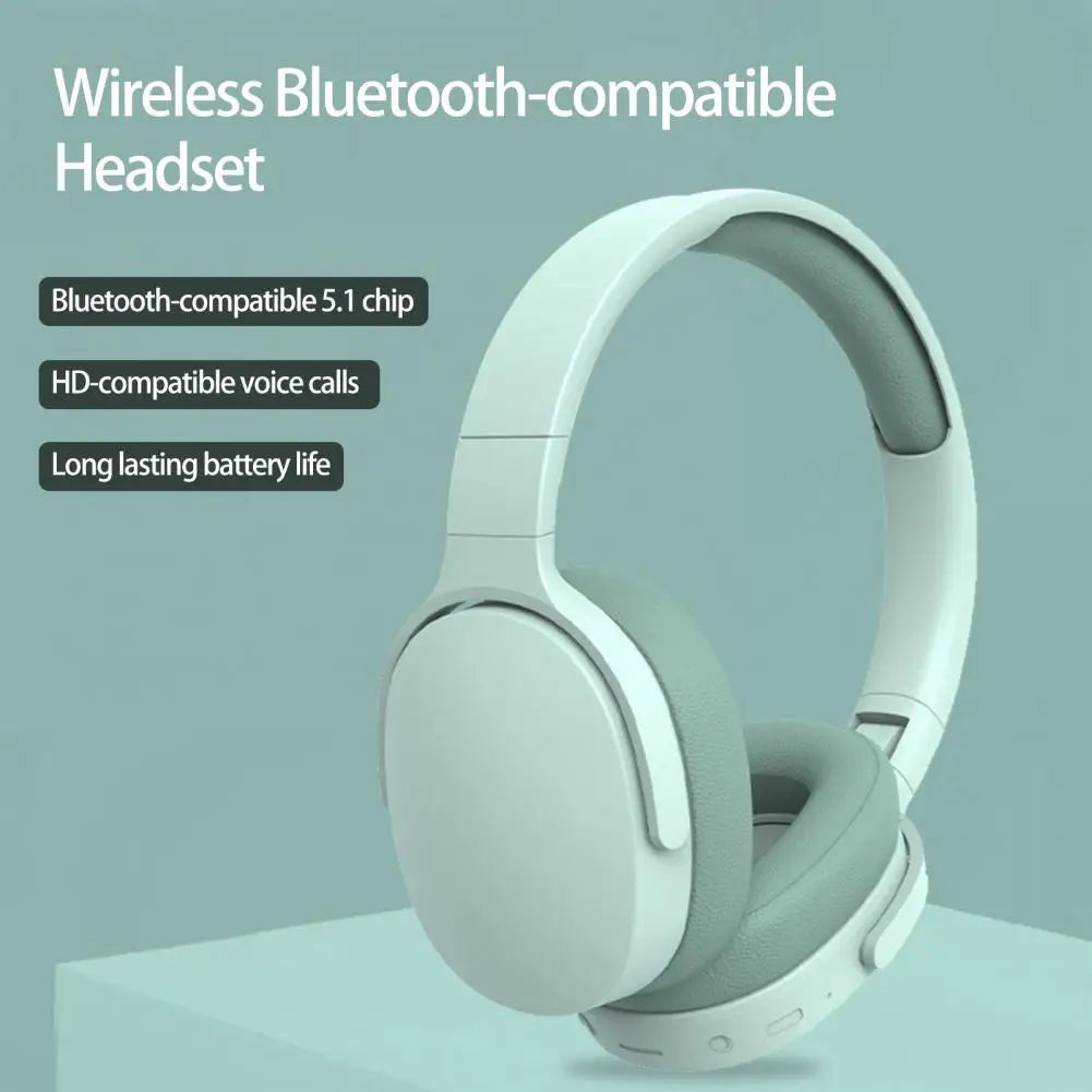 Wireless Headset HiFi Foldable Intelligent Noise Reduction Ergonomic Stereo Over Ear Headphone Audio Accessories