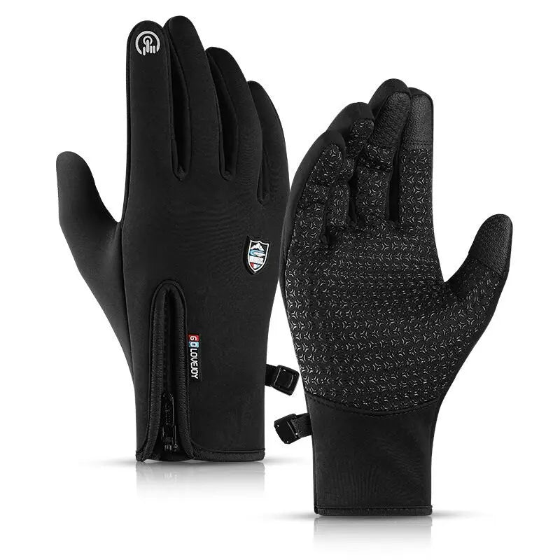 Winter Thermal Gloves Waterproof Windproof Outdoor Sports Warm Cycling Gloves Full Finger Touch Screen Glove Men Women