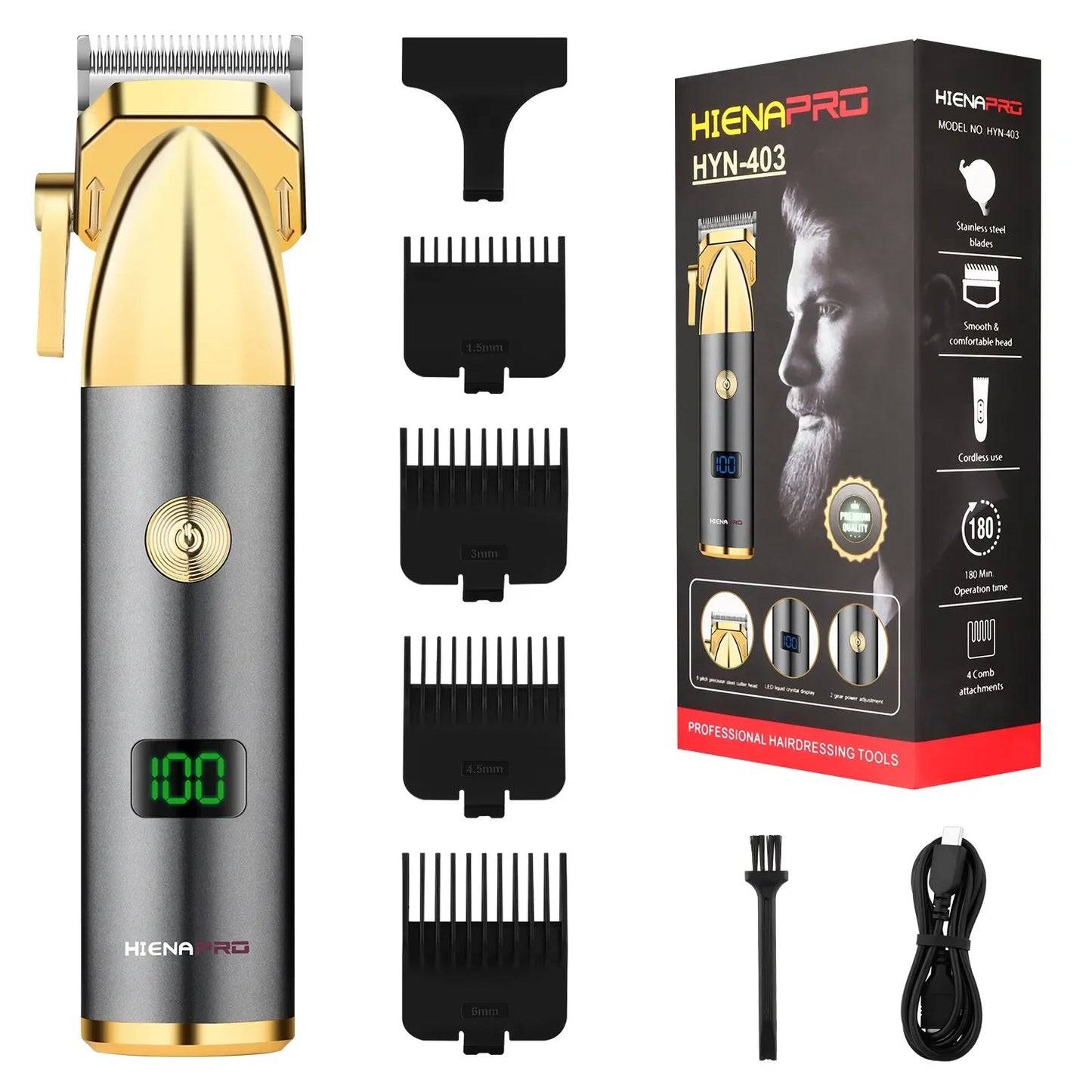 Hair Clipper Professional Electric Hair Trimmer Barber Shaver Trimmer Beard 0mm Men Hair Cutting Machine for Men