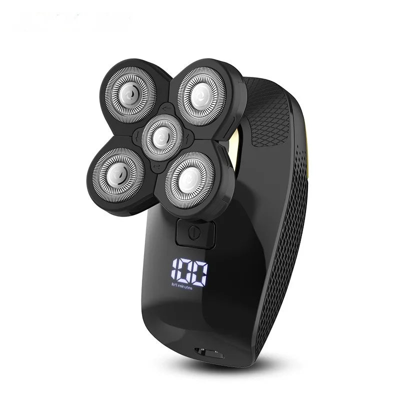 Men's Grooming Care Set Electric Razor Facial Cleaning Bald Shaver Waterproof USB Charging LCD Display Nose Hair Beard Trimmer