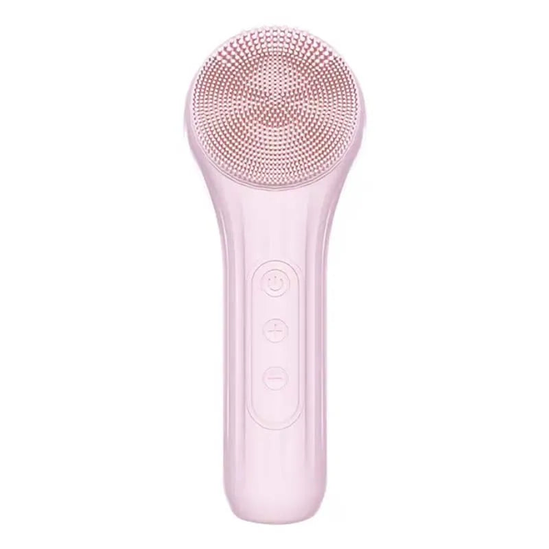 Mini Portable Rechargeable Heating Electric Usb Ultrasonic Vibration Silicond Facial Cleansing Brush