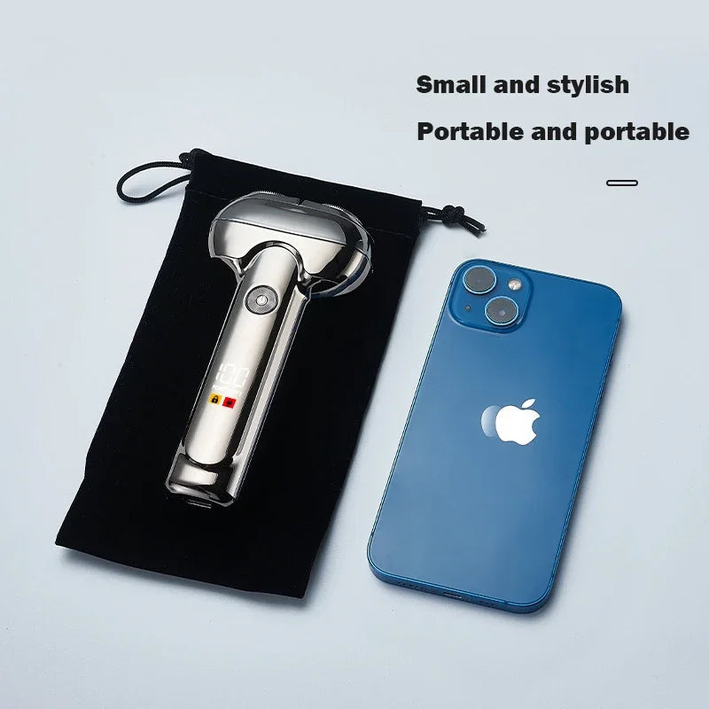 Electric Shaver Beard Hair Trimmer Washable Type-C Rechargeable Clipper Shaving Beard Machine Facial Epilator Gift