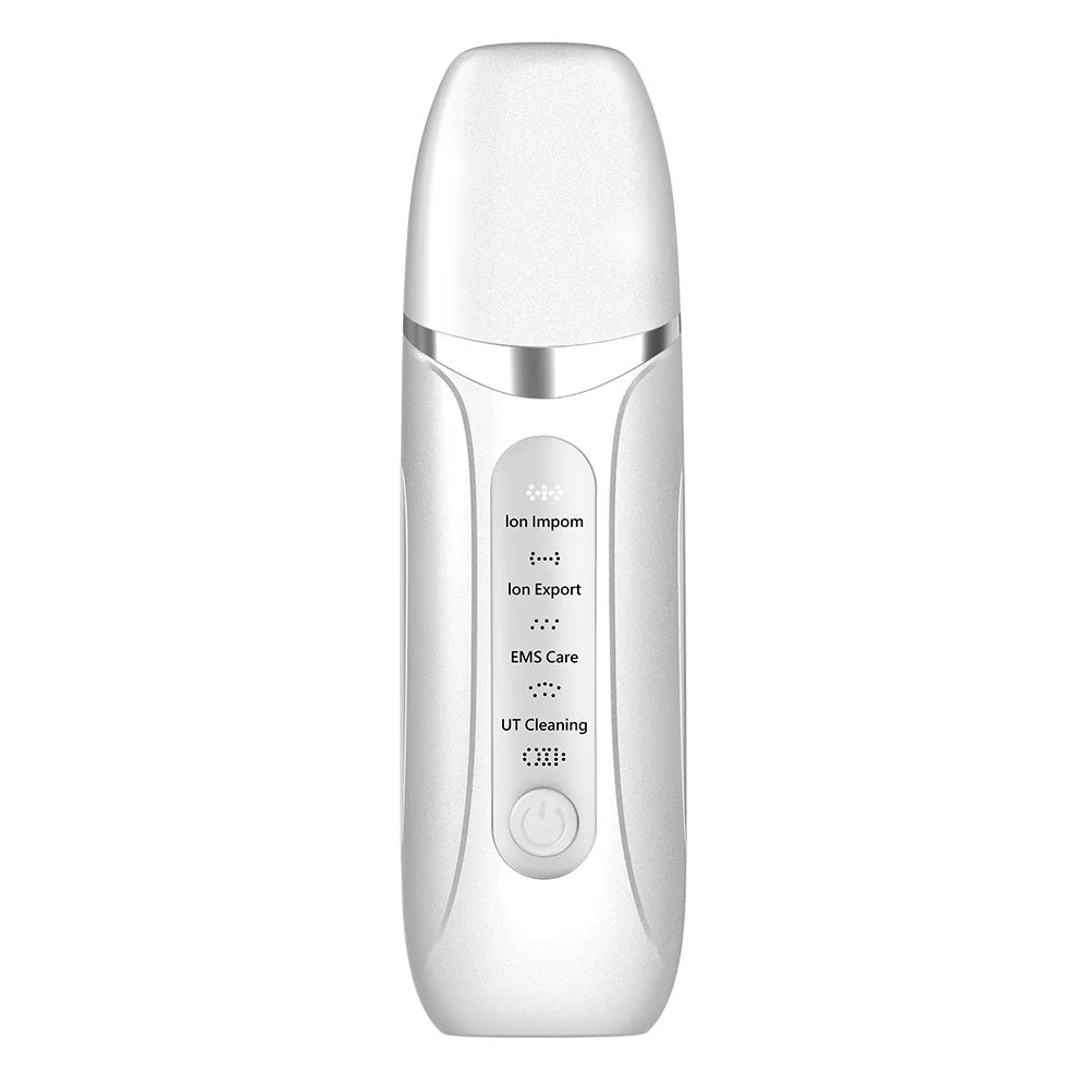 Micro Skin Cleansing Scrubber Ultrasonic Skin Perfecting Facial Red Light Skin Rejuvenation Acne Treatment Face Lifting Massager