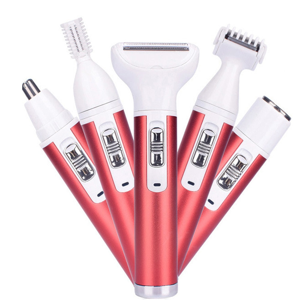 Portable Electric Razor for Women Body Nose Hair Trimmer Face Shavers Eyebrow Legs Armpit Bikini Hair Remover Women Epilator