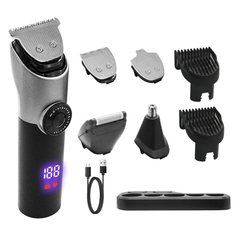 Men Hair Trimmer Electric Push Shear Adjustable Cordless Clippers Cutting Machine