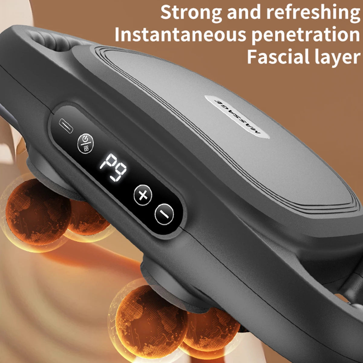 Six Head Fascia Gun Massager Professional Level Muscle Relaxation Massage Gun Electric Vibration Waist and Back Massage