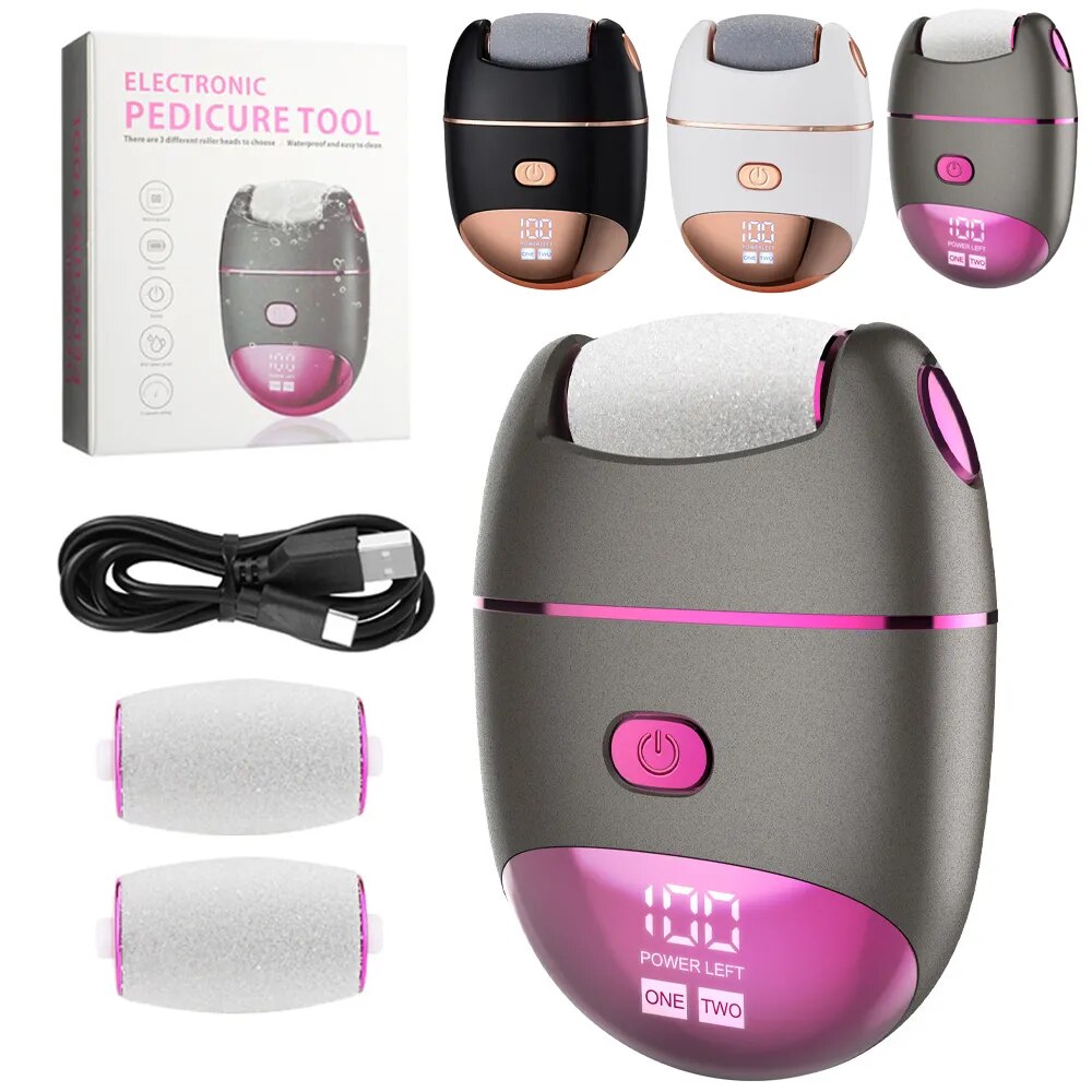 USB Rechargeable Electric Foot File Foot Callus Remover Machine Pedicure Device Feet Care Tools For Heels Hard Dead Skin Removal
