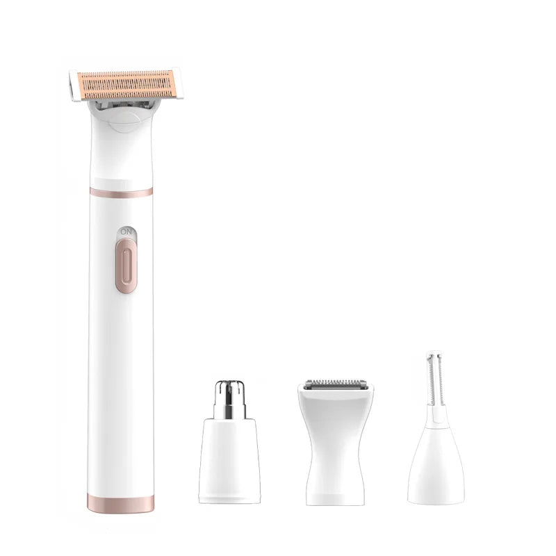 4 in 1 Multifunction Women Hair Removal Electric Shaping Female Shaving Machine Mini Shaver Trimmer Razor for Eyebrow Underarm
