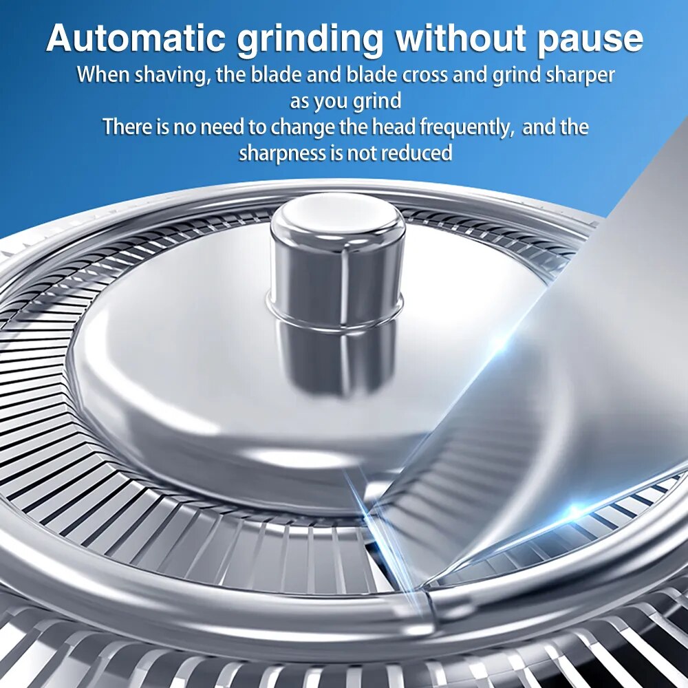 Electric Shaver 6D Floating Cutter Head Base Charging Portable Men Beard Trimmer Clipper Skull Shaver Waterproof Shaving