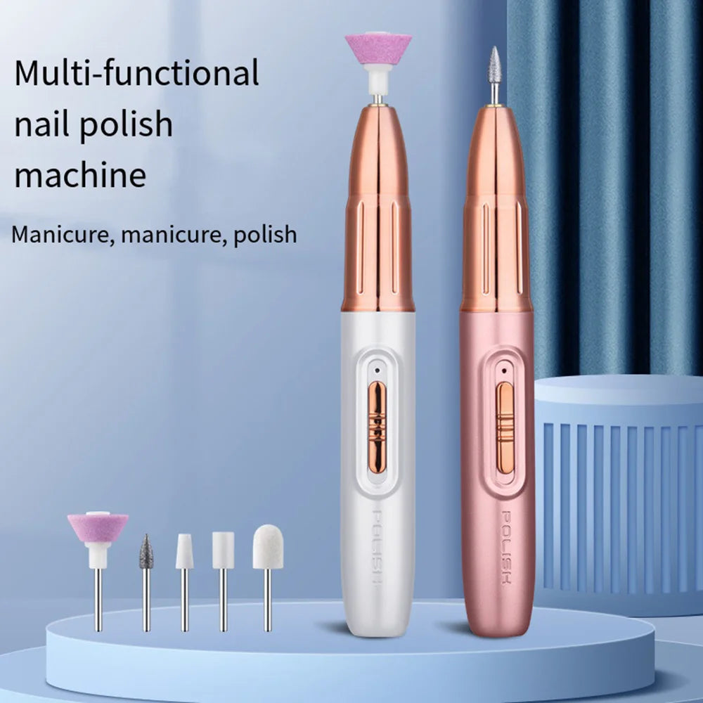 Electric Nail Drill Machine Portable For Manicure Milling Cutter Set For Gel Polishing Nail Drill Pen Salon Nail Tool