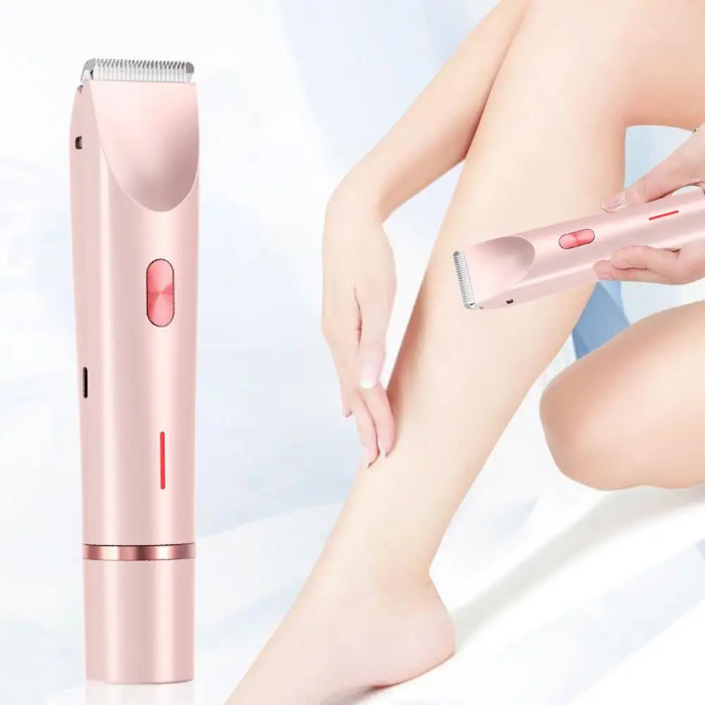 Double-head Electric Shaver Portable Electric Shaver for Women Rechargeable Ipx7 Waterproof Razor Trimmer for Face Body Bikini