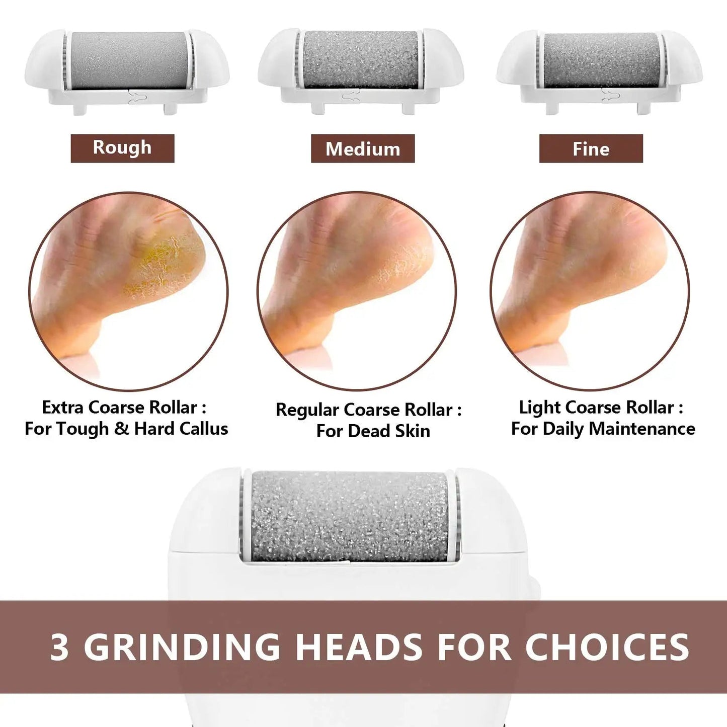 Foot Wrinkle Remover Rechargeable Foot Sander Electric Foot File Foot Pedicure Tool Electronic Foot Wrinkle Removal Shaver