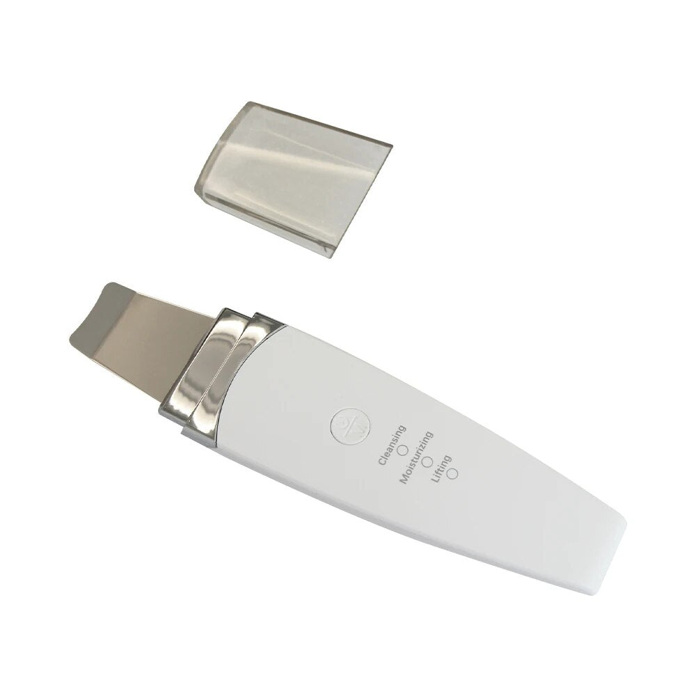 Facial Ultrasonic Skin Scrubber Spatula Blackhead Remover Deep Face Cleaning Lift Machine Peeling Shovel Pore Cleane