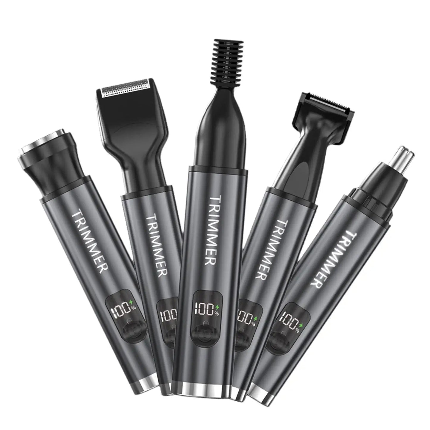 Nose Hair Trimmer for Men Body Hair Removal Professional USB Rechargeable 5 in 1 Electric Shaver for Underarms Eyebrow Nose Ear