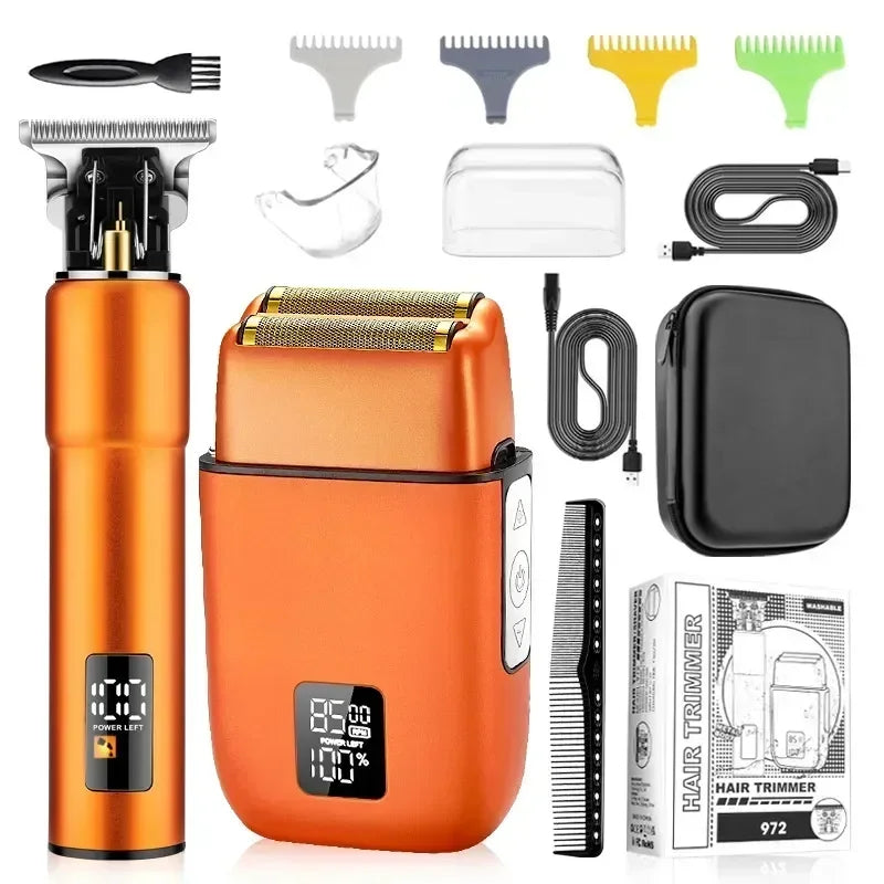 Multifunctional Whole Body Washing Hair Clipper Sets Men's Electric Shaver Digital Display Hairdresser Trimmer