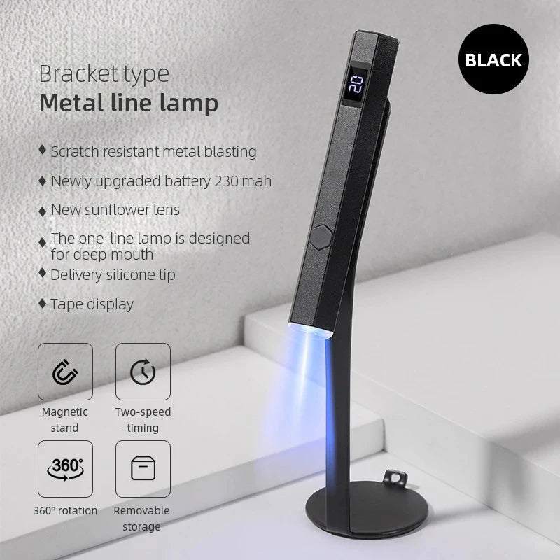 Handheld Nail Dryer Gel Lamp Small Nail Polish Fast Dry Mini Portable Adhesive Glue USB Led Lamp Manicure Tool UV Detector