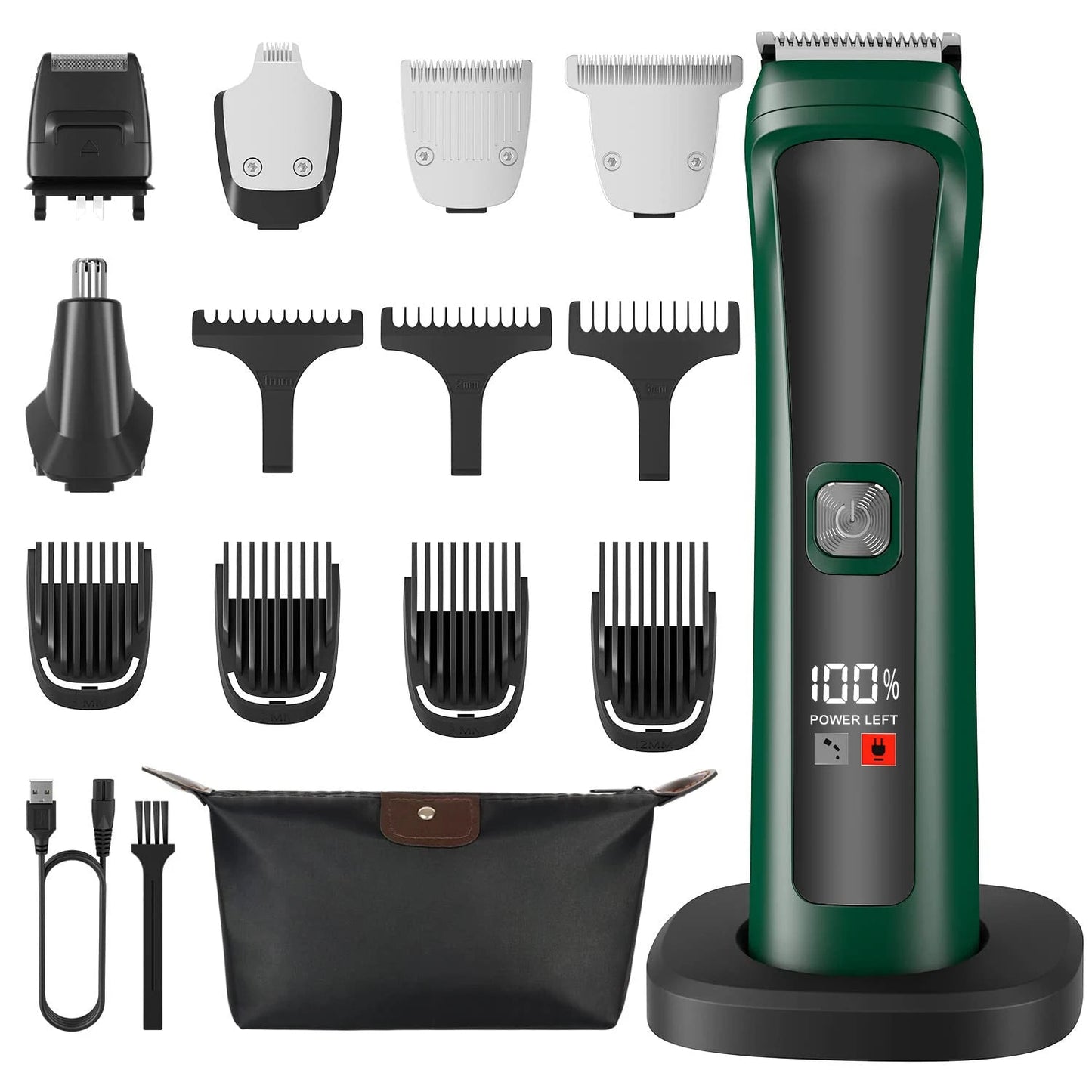 5 in 1 Hair Clipper Sets Pro Hair Trimmer Hair Cutting Machine for Man USB Charging Electric Shaver Clipper Trimmer Machine