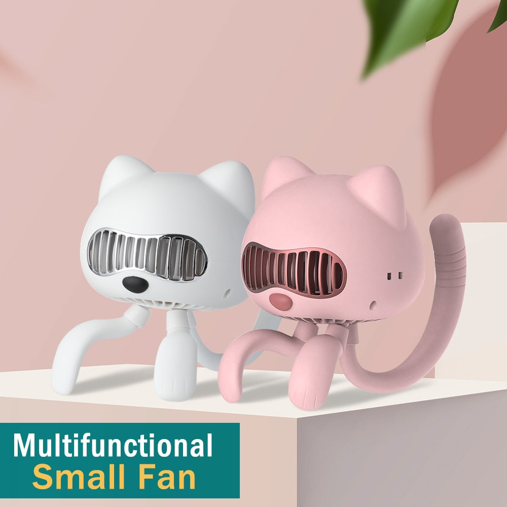 Electric Mini Portable Fan Rechargeable Turbo Desktop Neck Hand Bladeless USB Stroller Fan for Home Camping Travel Car Cooler