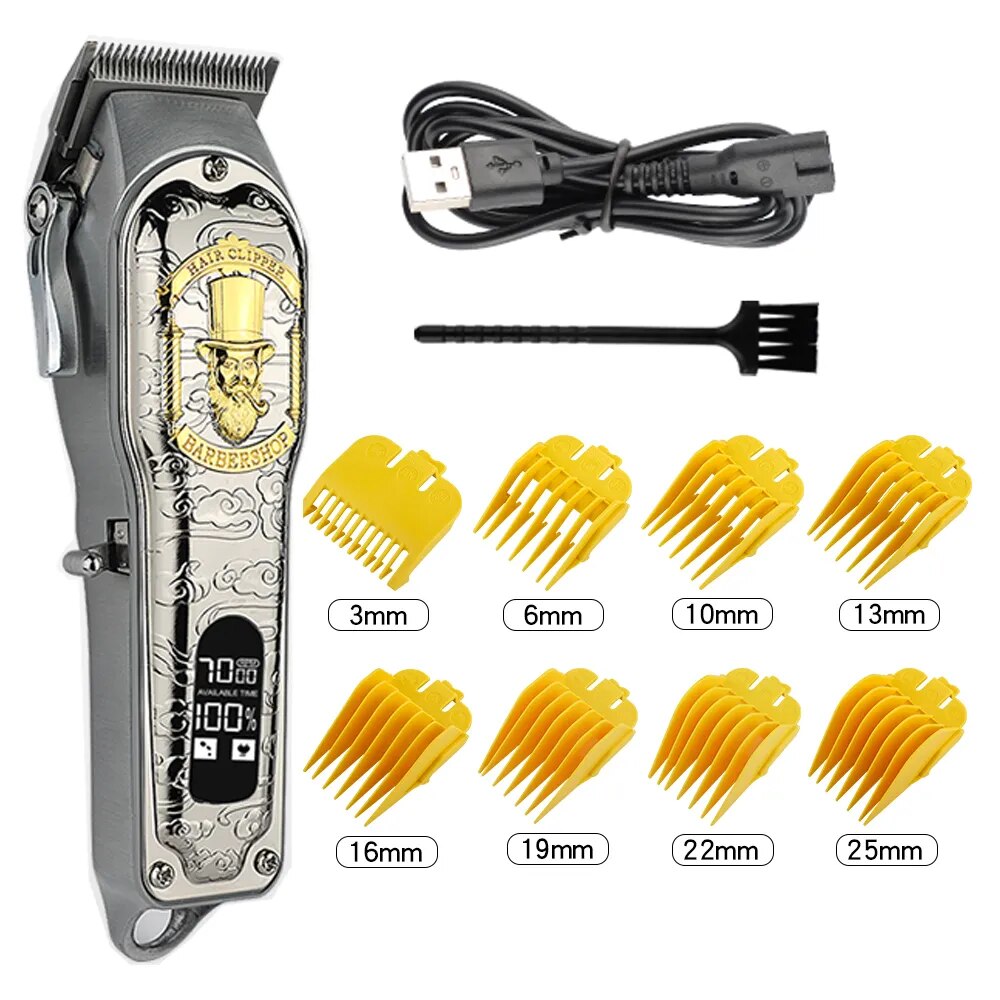 Professional Hair Clipper Cordless Hair Trimmer Machine Men's Razor Hair Clipper Hair Trimmer Beard