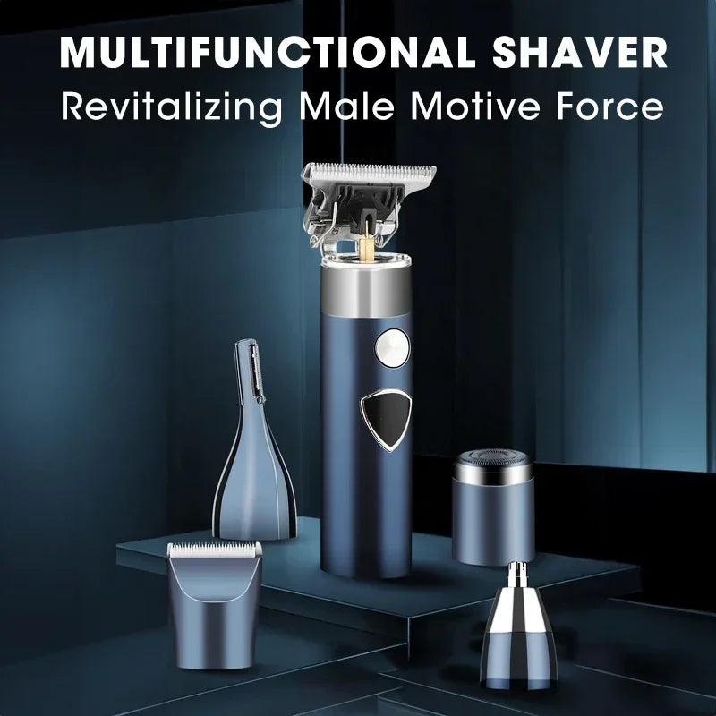 5 in 1 Multifunctional Razor Set for Men Hair Clipper Electric Razor Eyebrow and Nose Hair Trimmer