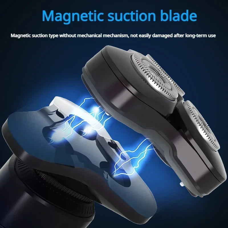 Men's Electric Shaver Suction Blade Multifunctional Rechargeable Portable Water Washing Beard Knife