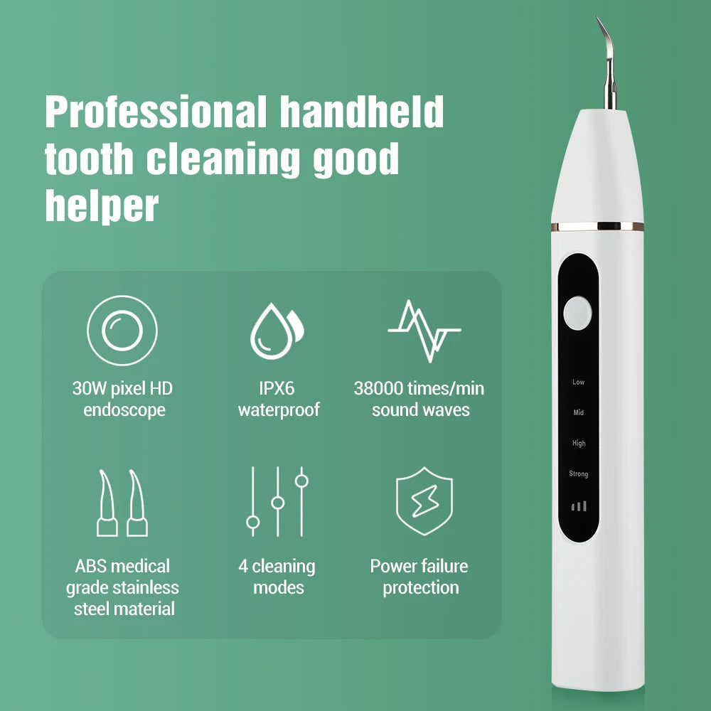 Electric Visual Teeth Whitening Dental Scaler for Teeth Calculus Plaque Tartar Remover Sonic Teeth Cleaner with Camera Oral Care