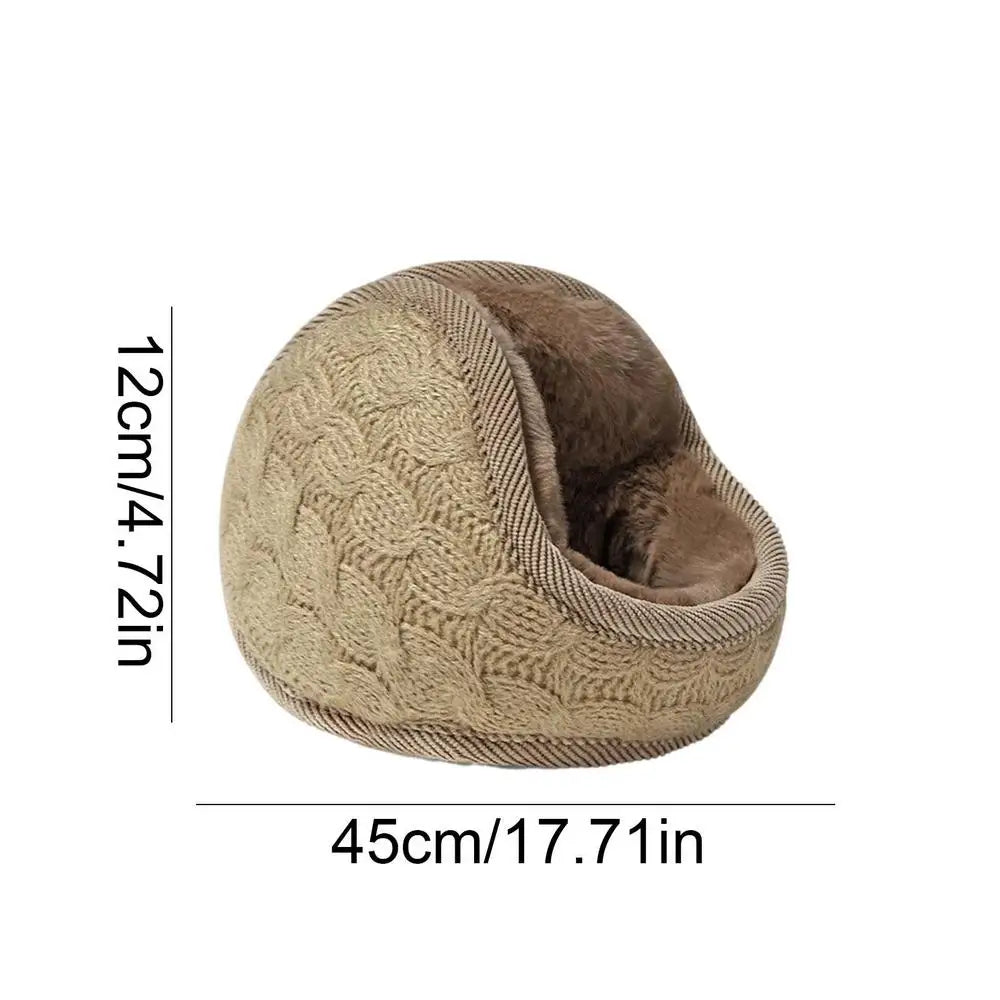 Foldable Ear Muffs Plush Earmuffs For Cold Weather Portable Soft Ear Warmers For Hiking Biking Hunting Morning Jogging