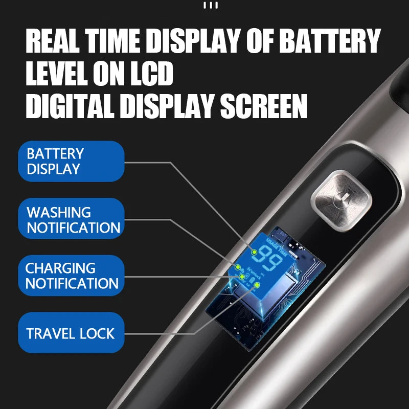 All In 1 Hair Trimmer For Men Beard Grooming Kit Electric Shaver Body Groomer Hair Clipper Facial Nose Ear Trimmer Washable